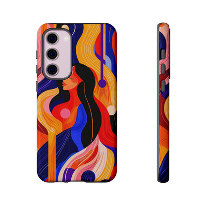 Muse in Motion – Abstract Goddess Phone Case for iPhone, Samsung & Pixel