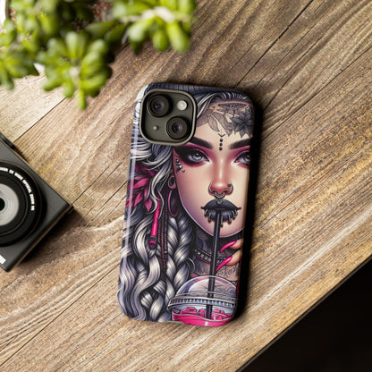 Icy Rebel – Silver Dreads & Edgy Street Chic Mobile Cover