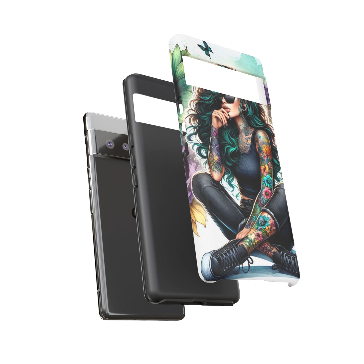 Urban Wildflower – Edgy Tattooed Beauty Mobile Cover