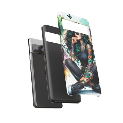 Urban Wildflower – Edgy Tattooed Beauty Mobile Cover