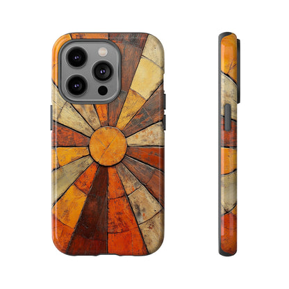Terracotta Sunburst Boho Phone Case for iPhone, Pixel & Samsung
