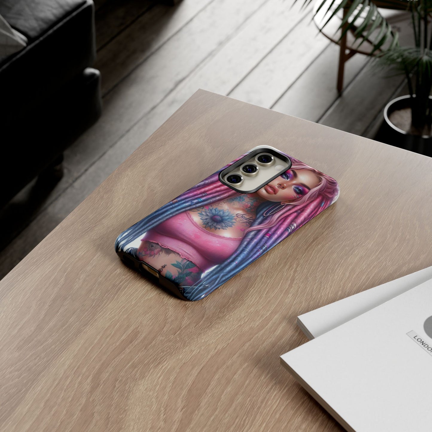 Boho Dream – Vibrant Dreadlocks & Floral Ink Mobile Cover