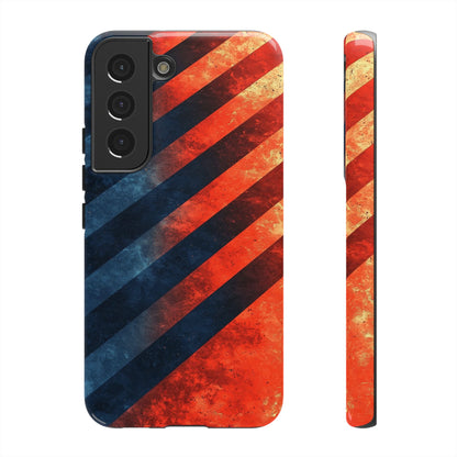 Molten Stripes – Grunge Gradient Abstract Phone Case for iPhone, Samsung & Pixel