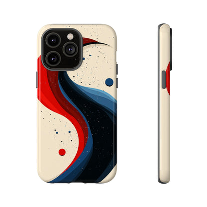Galactic Drift – Cosmic Wave Abstract Phone Case for iPhone, Samsung & Pixel