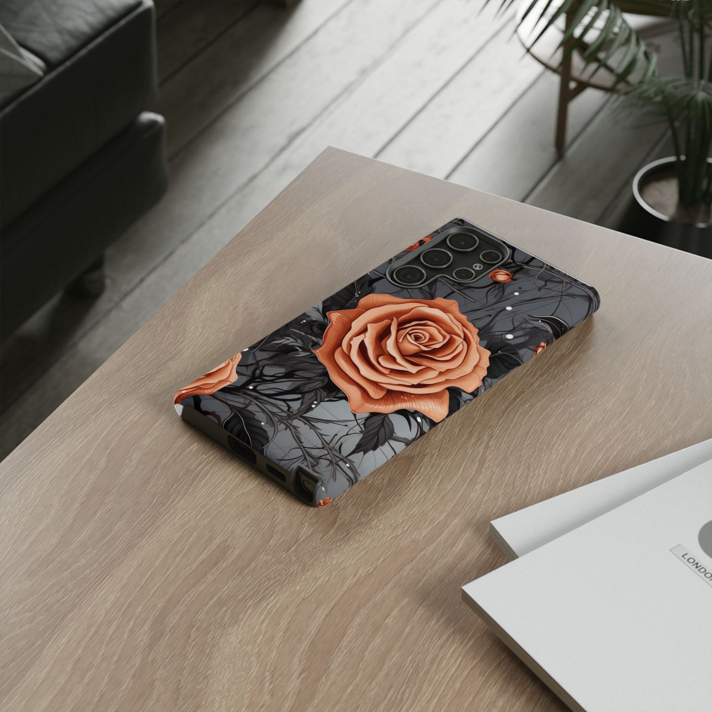Mystic Noir Rose Mobile Case