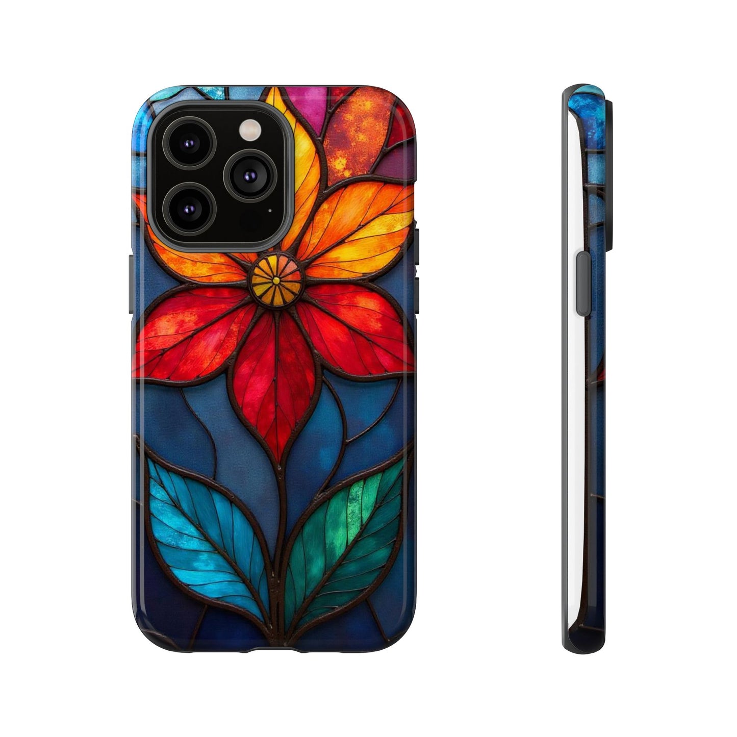 Radiant Blossom: Red and Orange Floral Elegance