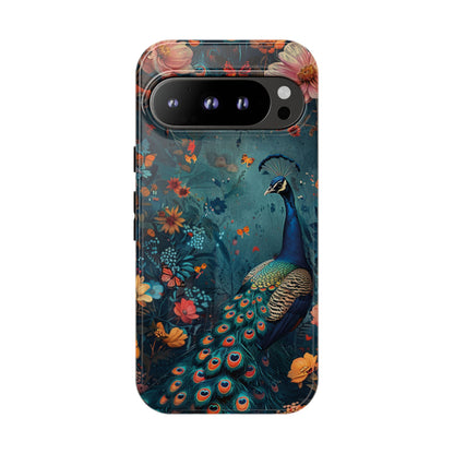 Floral Peacock Birds Phone Case – Cute & Protective Cover for iPhone, Samsung & Google Pixel