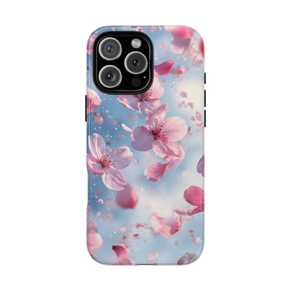 Cherry Blossom Drift Watercolor Phone Case for iPhone, google Pixel & Samsung