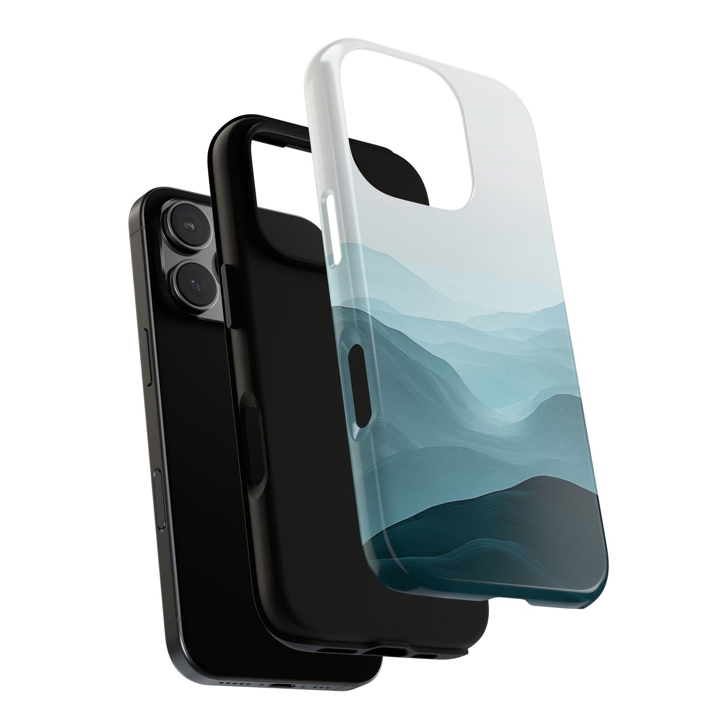 Tranquil Terrain – Misty Abstract Landscape Case for iPhone, Samsung & Pixel
