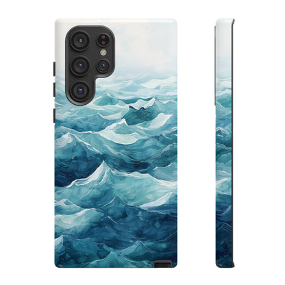 Aqua Drift Watercolor Phone Case for iPhone, google Pixel & Samsung