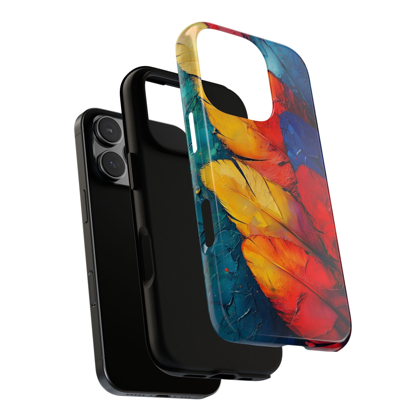 Tropical Macaw Feather Phone Case for iPhone, Samsung & Google Pixel