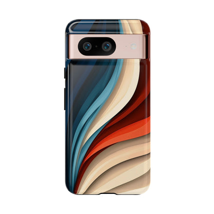 Velvet Waves – Abstract Flow Phone Case for iPhone, Samsung & Pixel