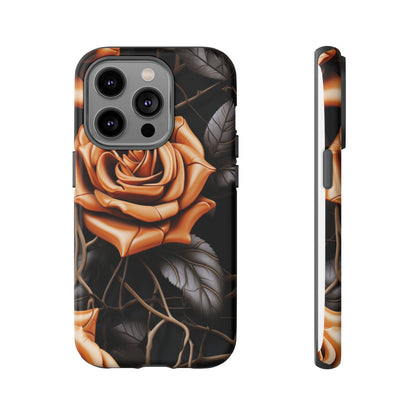 Midnight Gold Rose Mobile Case