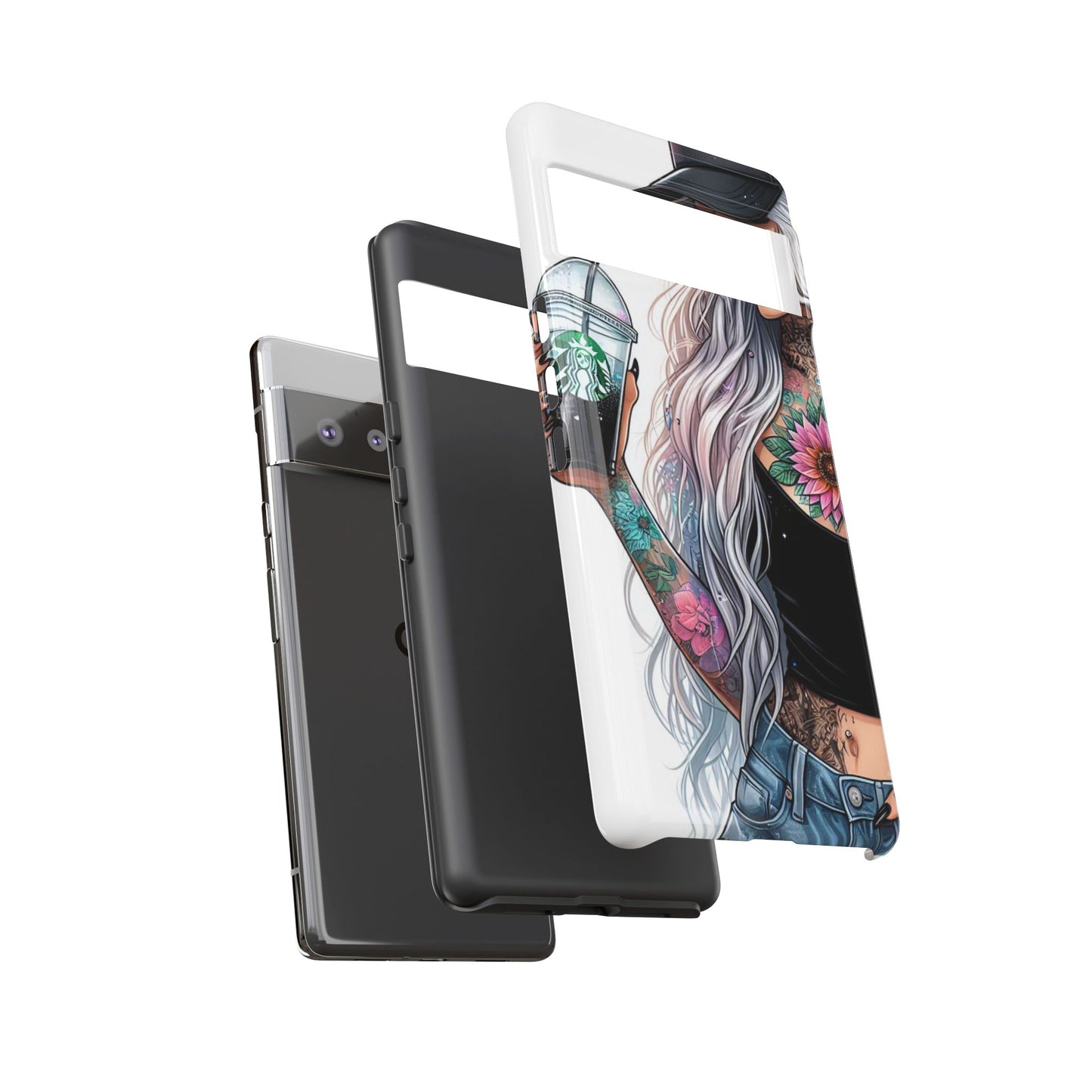 Tattooed Coffee Queen – Edgy Urban Aesthetic Mobile Cover