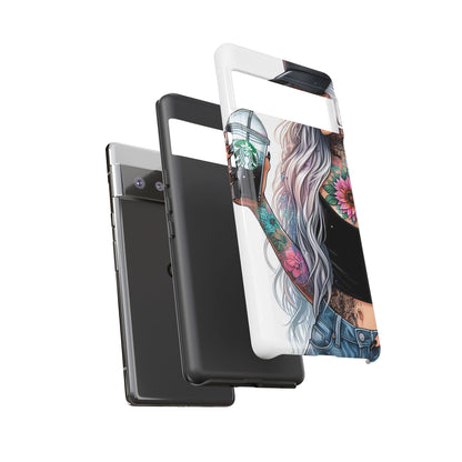 Tattooed Coffee Queen – Edgy Urban Aesthetic Mobile Cover
