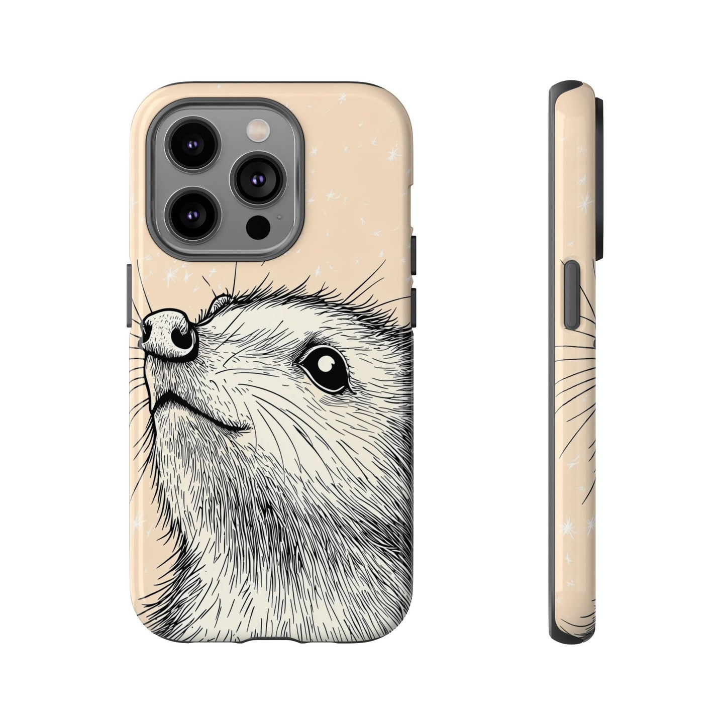 Starlit Wonder: Curious Critter in the Cosmos Phone Case for iPhone, Samsung & Pixel