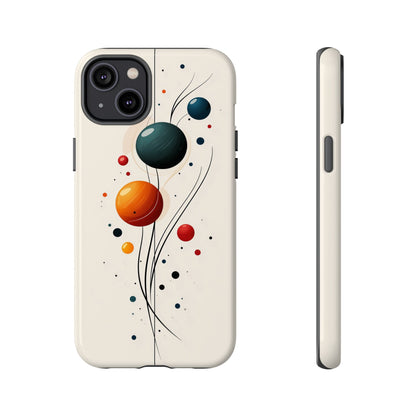 Modern Orbit Abstract Phone Case – Minimal Planet-Inspired Design for iPhone, Samsung & Pixel