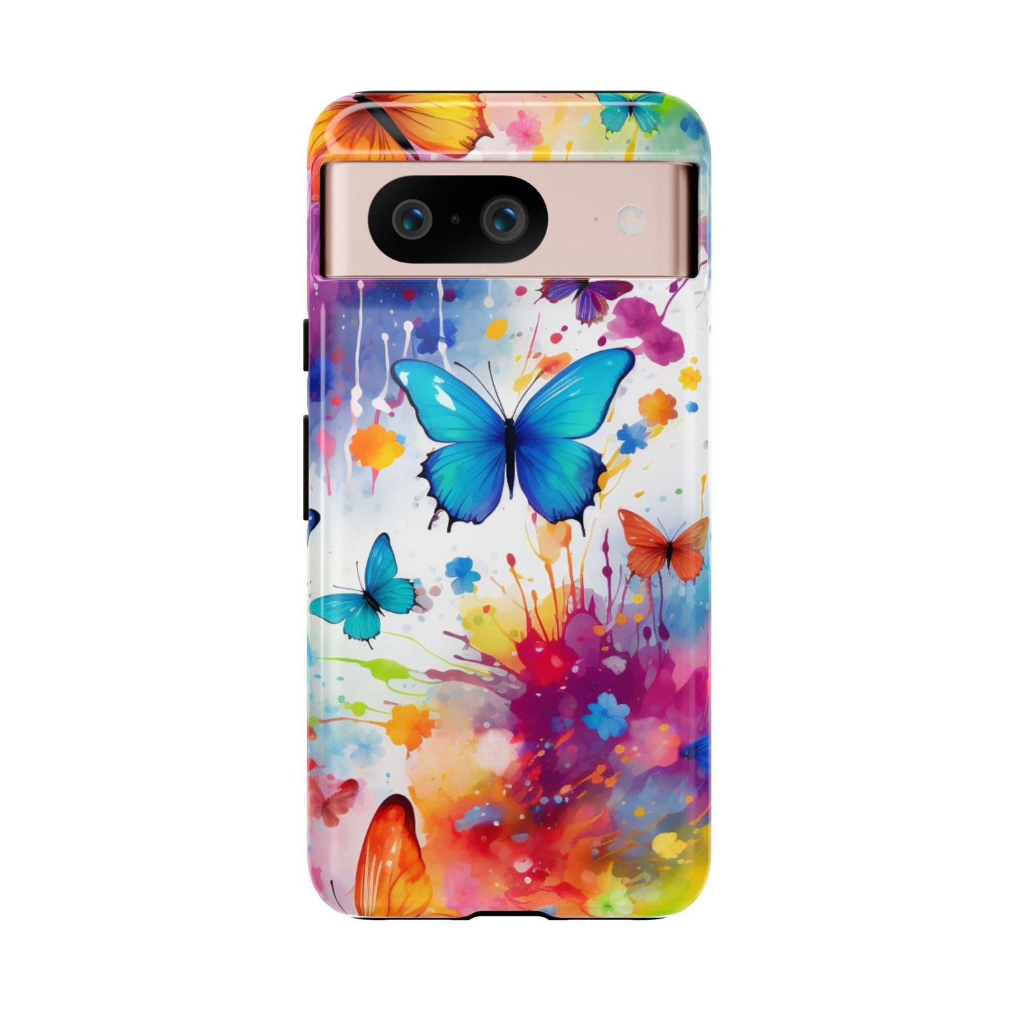 Vibrant Watercolor Butterfly Mobile Case