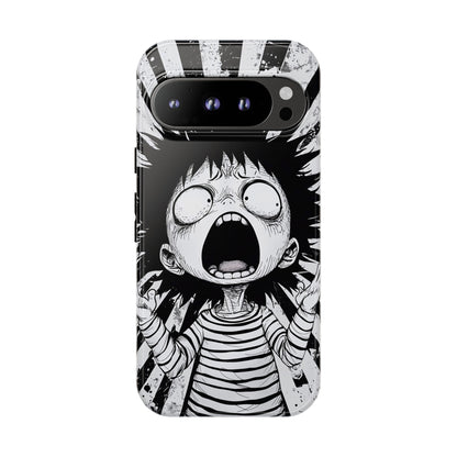 Maximum Panic Mode | Scream Kid Art  Phone Case for iPhone, Samsung & Pixel