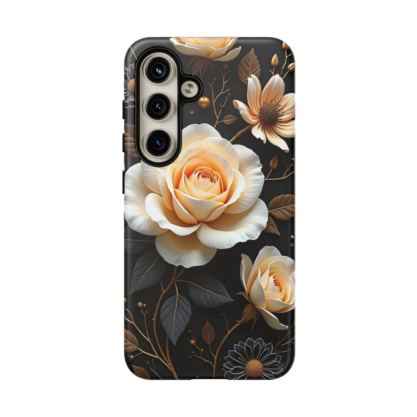 Elegant 3D Floral Design, Botanical Phone Case design for Iphone.