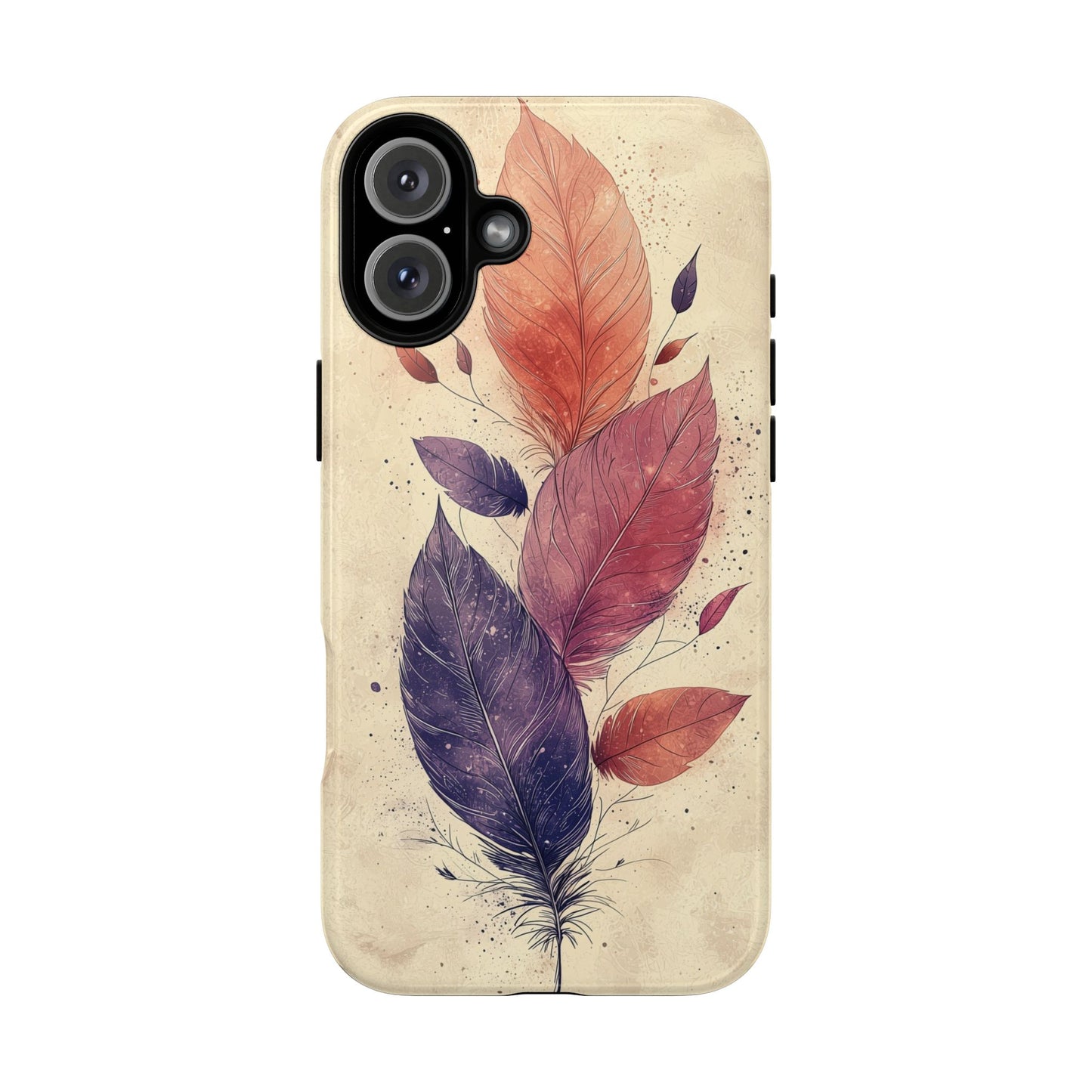 Boho Feather Bloom Phone Case for iPhone, Pixel & Samsung