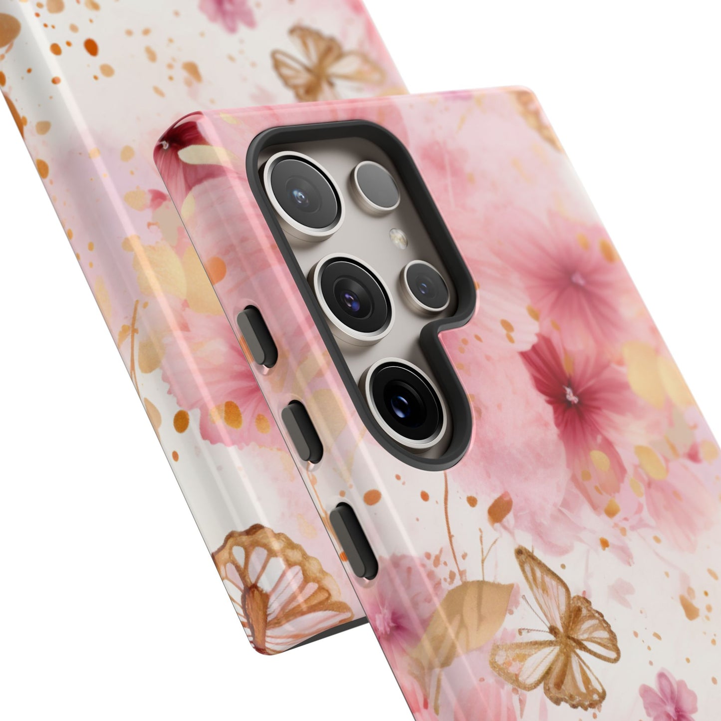 Blush Elegance Floral Mobile Case