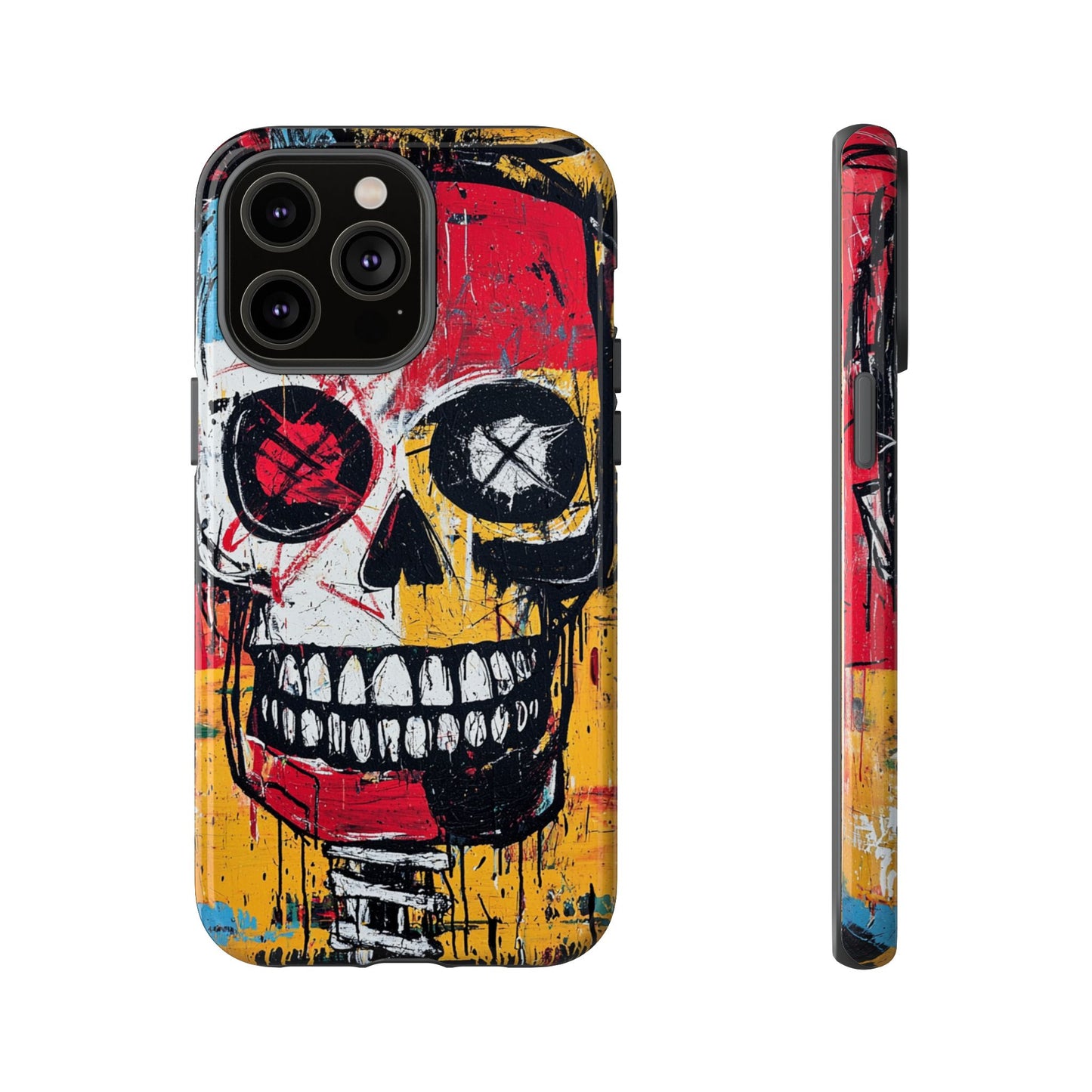 Basquiat Phone Case – Bold Urban Art Design - iPhone, Samsung & Google Pixel Cover - Artistic Painting Case,  Art Lover Gift