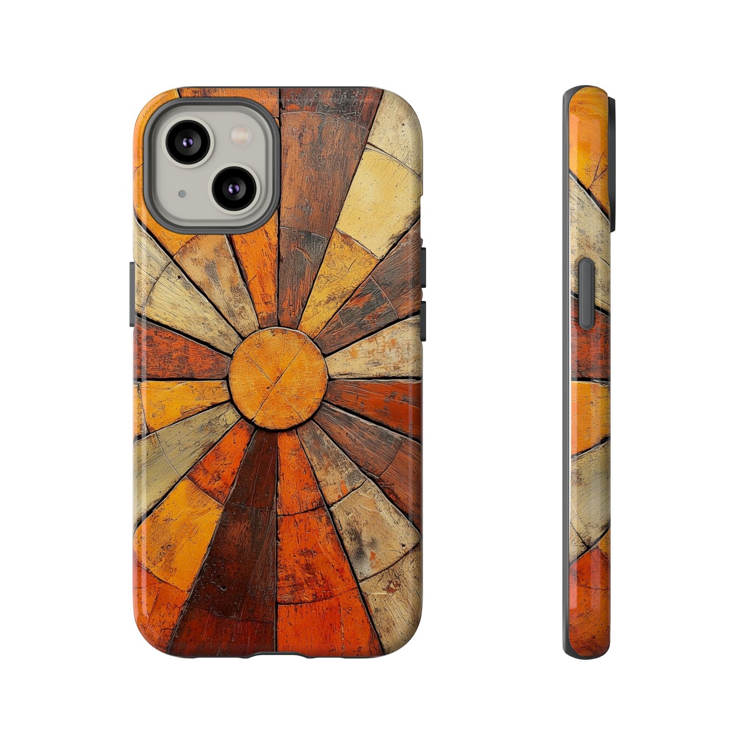 Terracotta Sunburst Boho Phone Case for iPhone, Pixel & Samsung