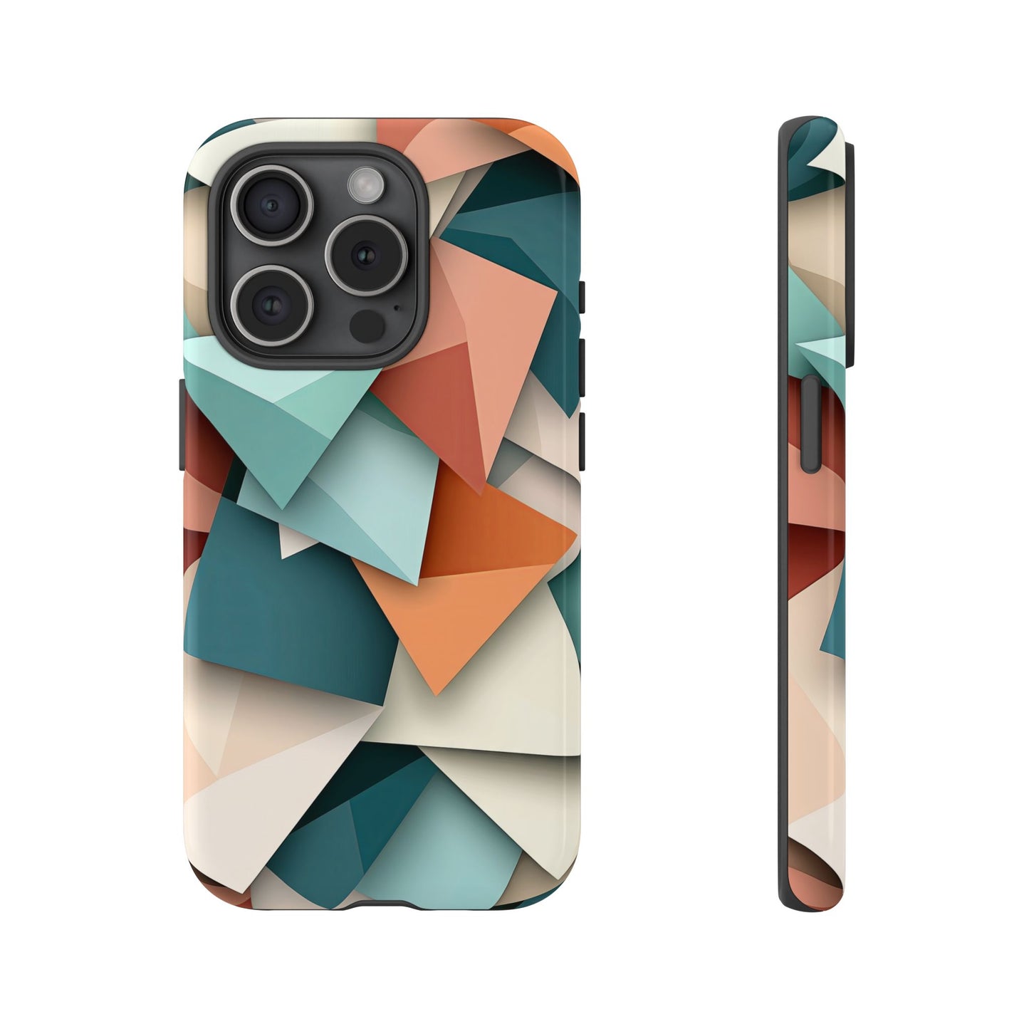 Origami Prism – Abstract Tri-Fold Geometry Phone Case – iPhone, Google Pixel, Samsung