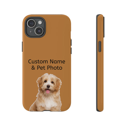 Personalized Custom Pet Phone Case – Add Your Name, Pet Photo or Any Text– Unique Gift for iPhone, Samsung  & Google Pixel – Protective & Stylish Cover"