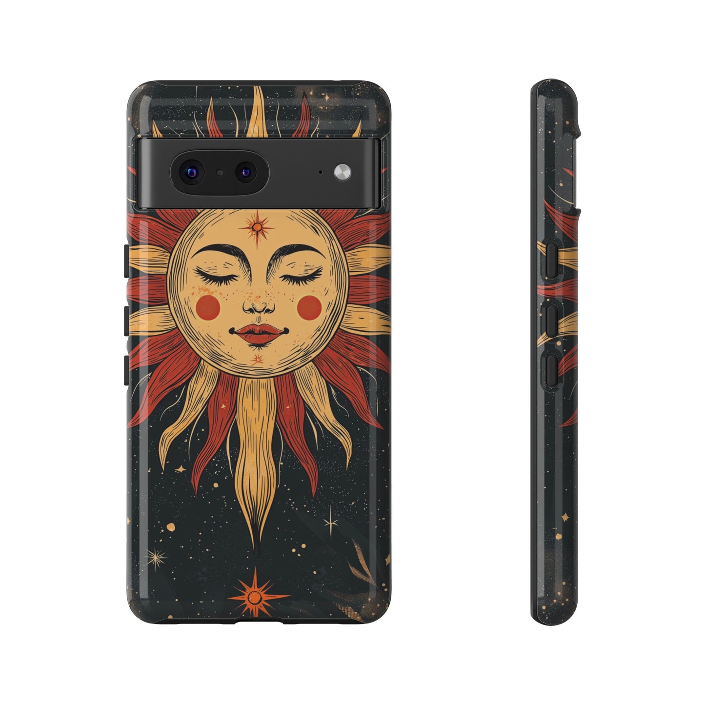 Boho Cosmic Sun Phone Case for iPhone, Pixel & Samsung