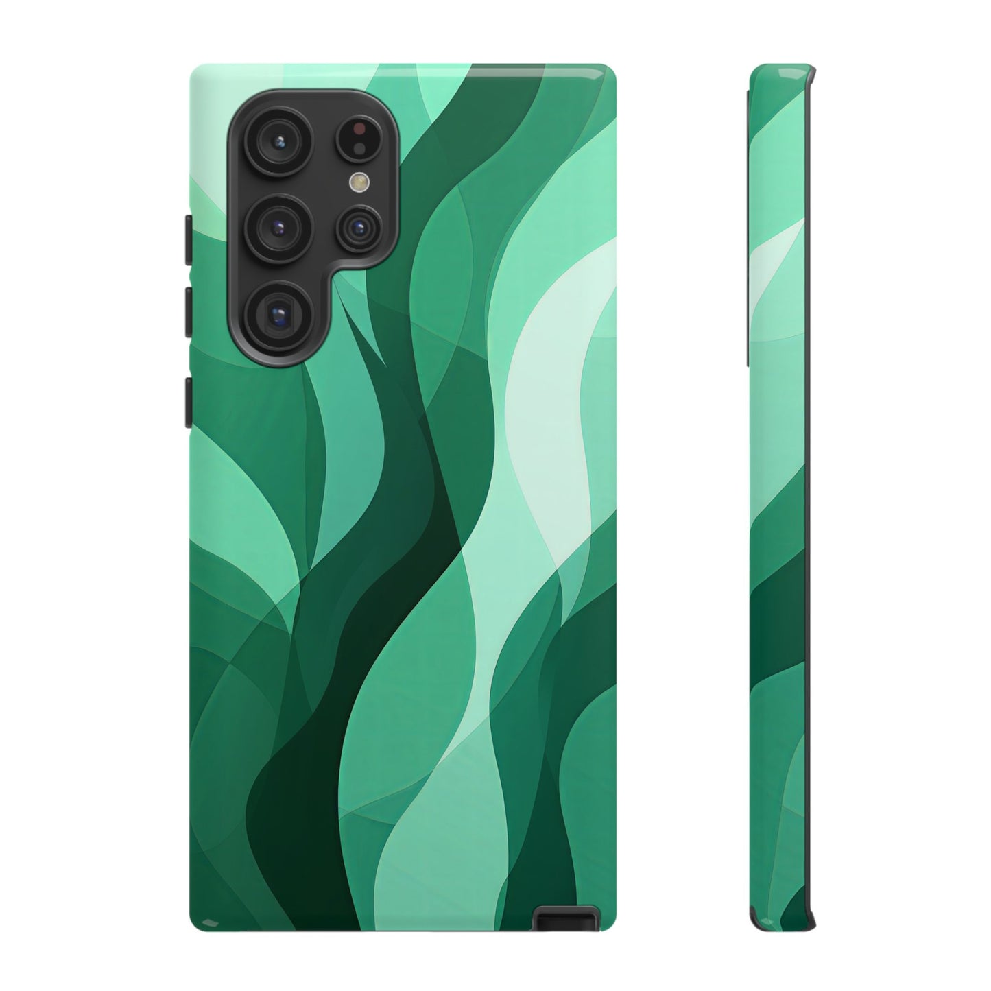 Verdant Flow – Abstract Nature-Inspired Phone Case for iPhone, Samsung & Pixel