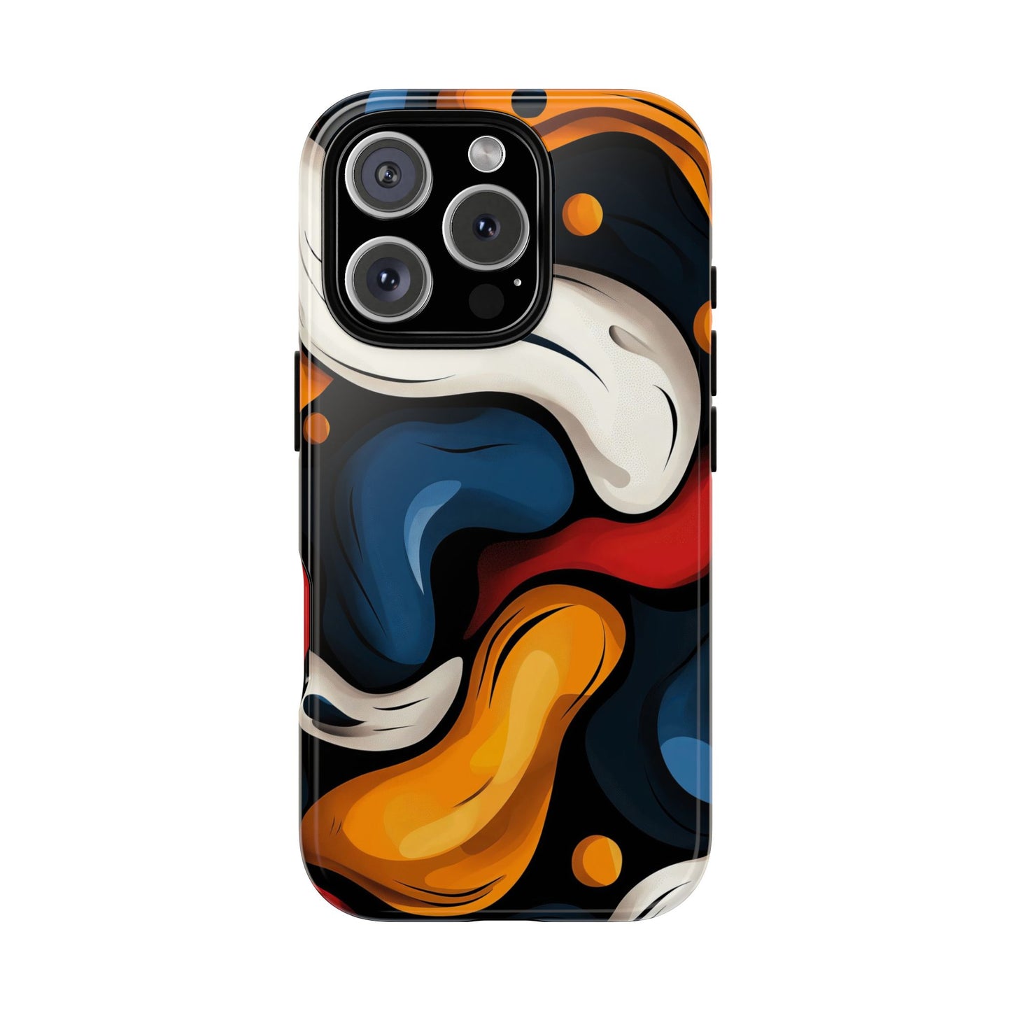 Liquid Pop Abstract Case – Bold Swirl Design for iPhone, Google Pixel & Samsung