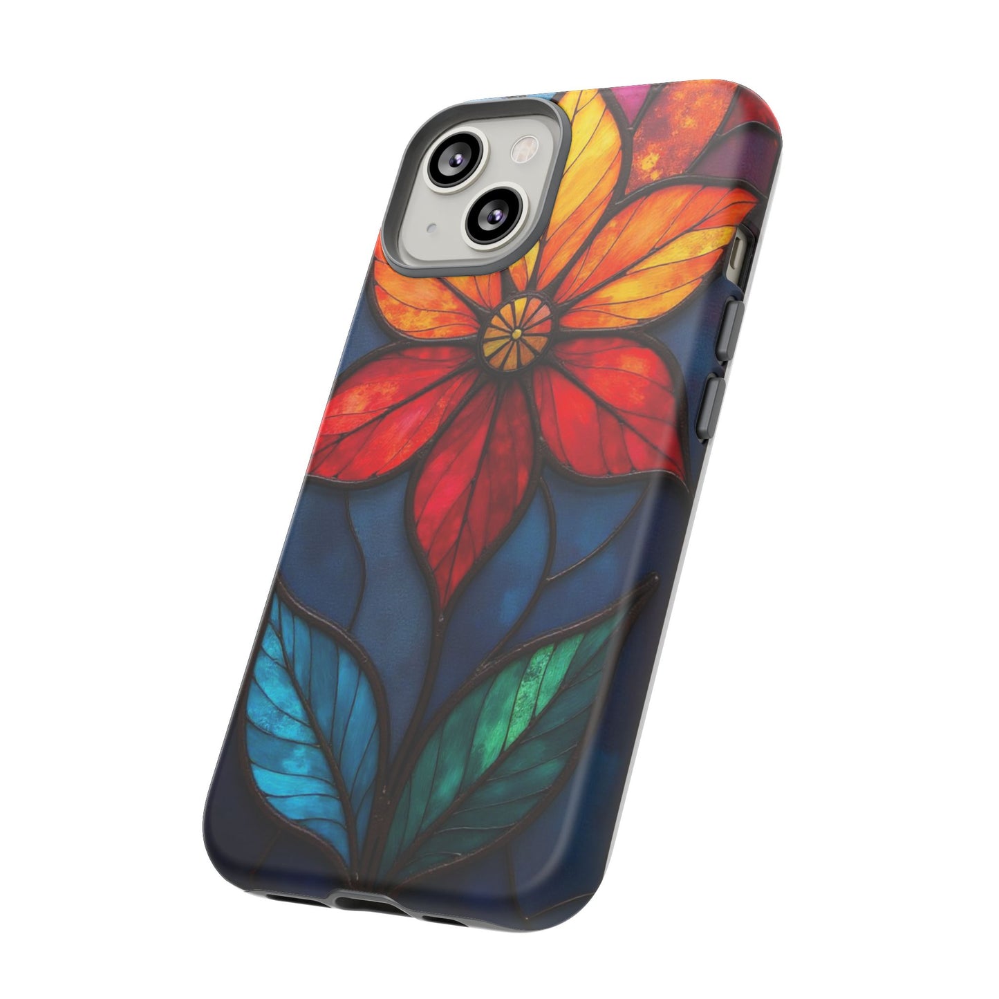 Radiant Blossom: Red and Orange Floral Elegance