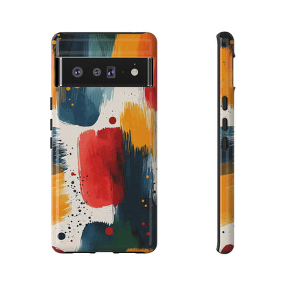 Color Burst Abstract Brushstroke Phone Case for iPhone, Samsung & Pixel