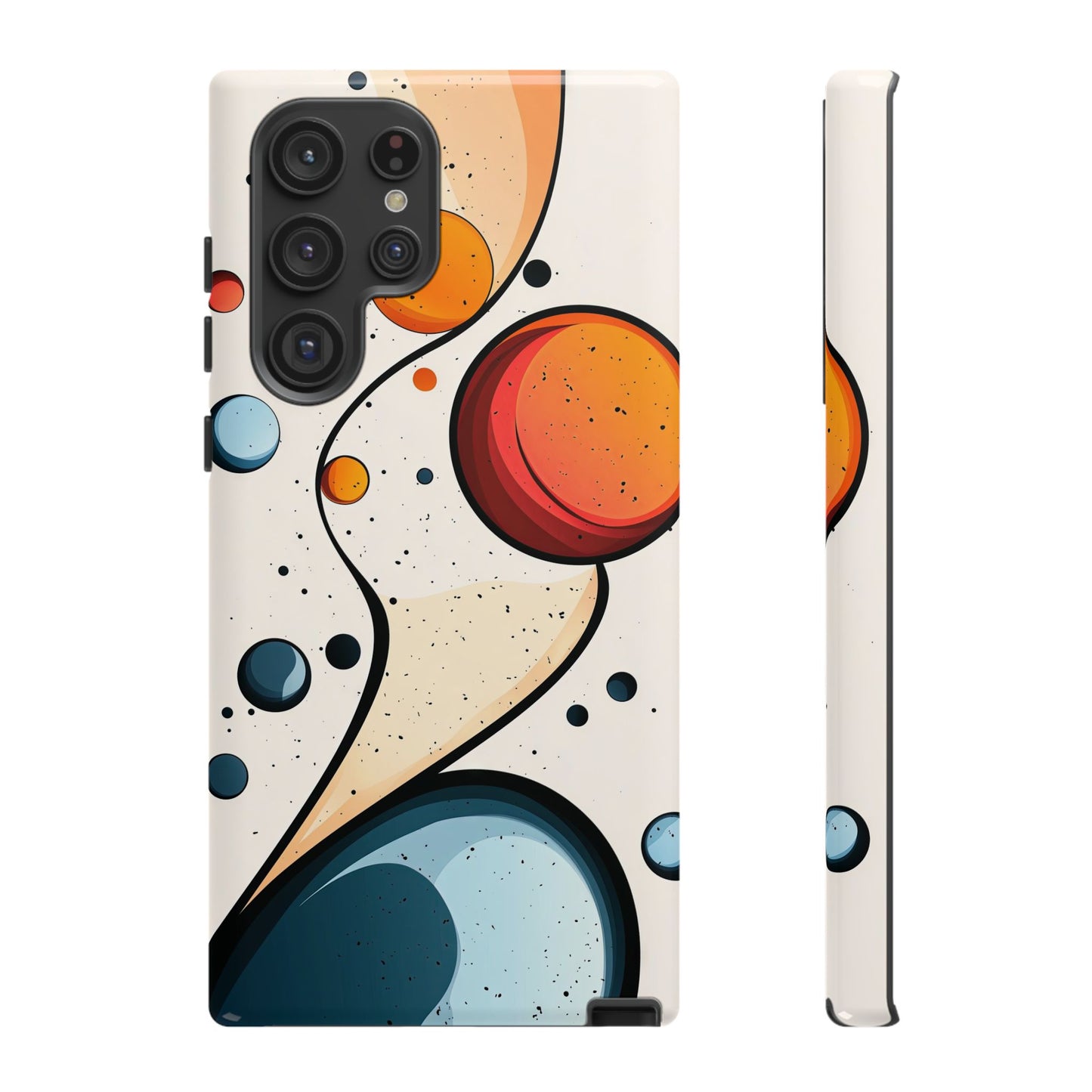 Solar Drift – Abstract Orbital Phone Case for iPhone, Samsung & Pixel