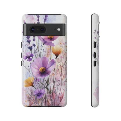 Wildflower Symphony Watercolor Phone Case for iPhone, google Pixel & Samsung