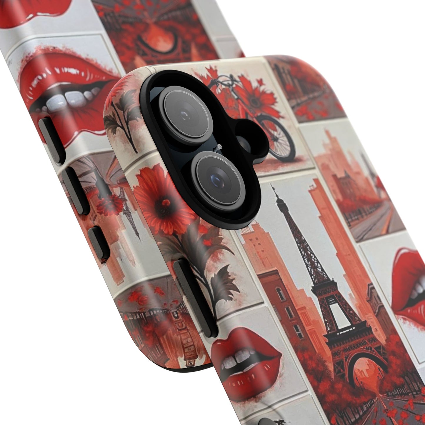 Red Lips & Eiffel Tower Phone Case