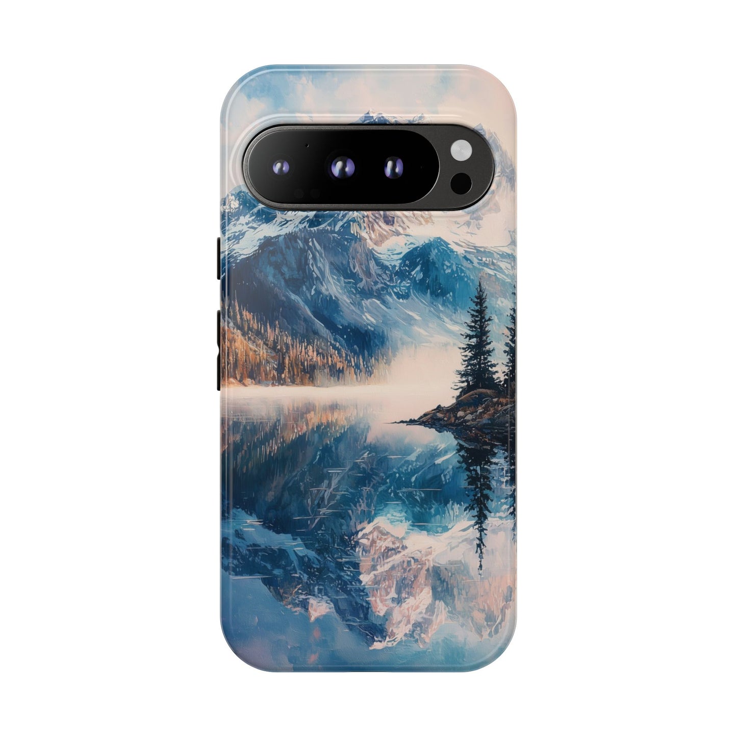 Mountain Lake Reflection Phone Case – Tranquil Nature Vibes for iPhone, Pixel & Samsung