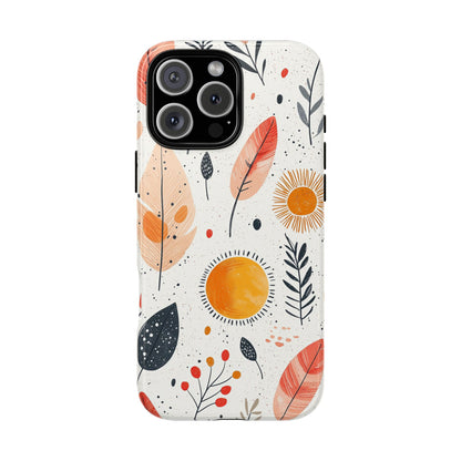 Sunshine & Feathers Boho Phone Case for iPhone, Pixel & Samsung