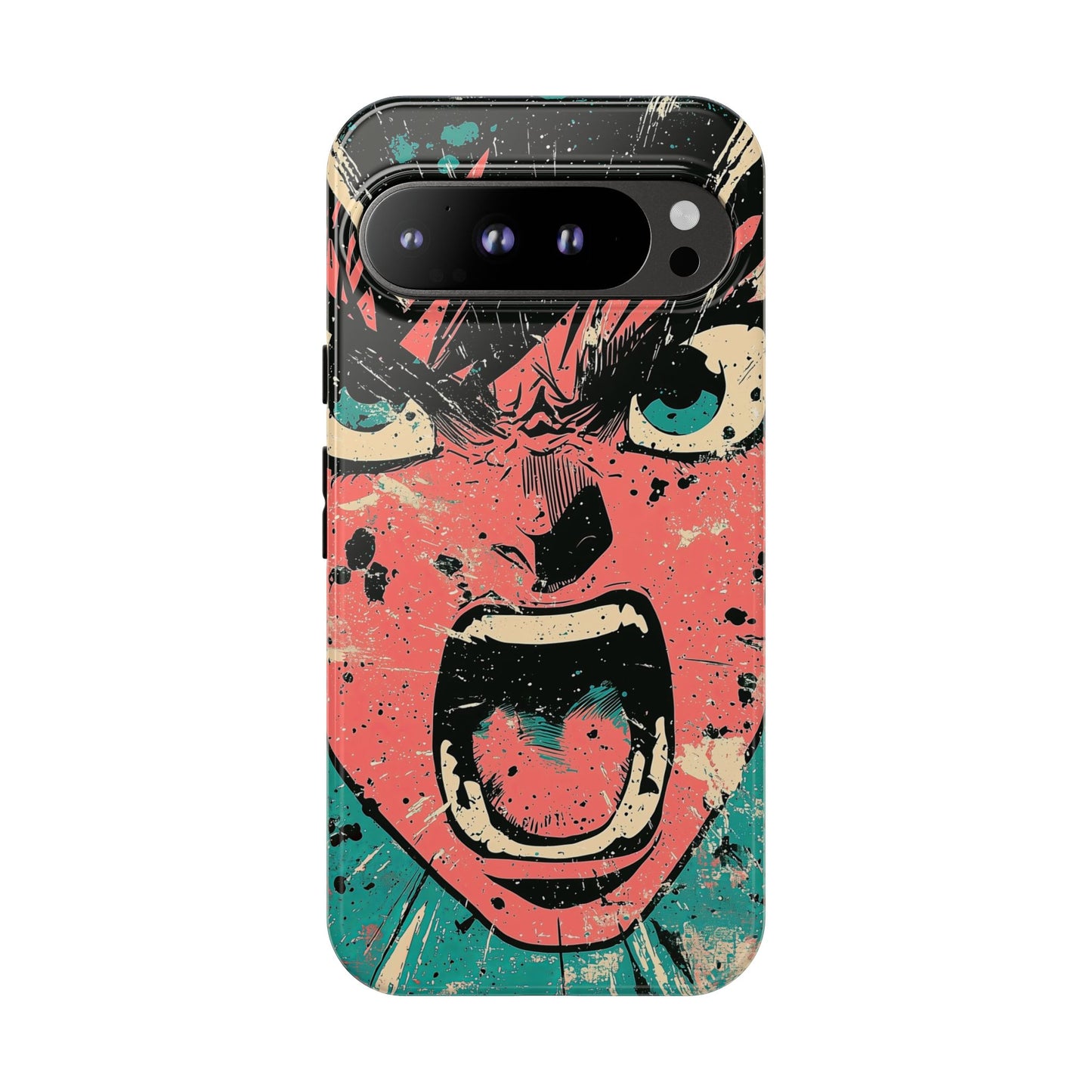 Rage Unleashed | Retro Scream Manga Phone Case for iPhone, Samsung & Pixel