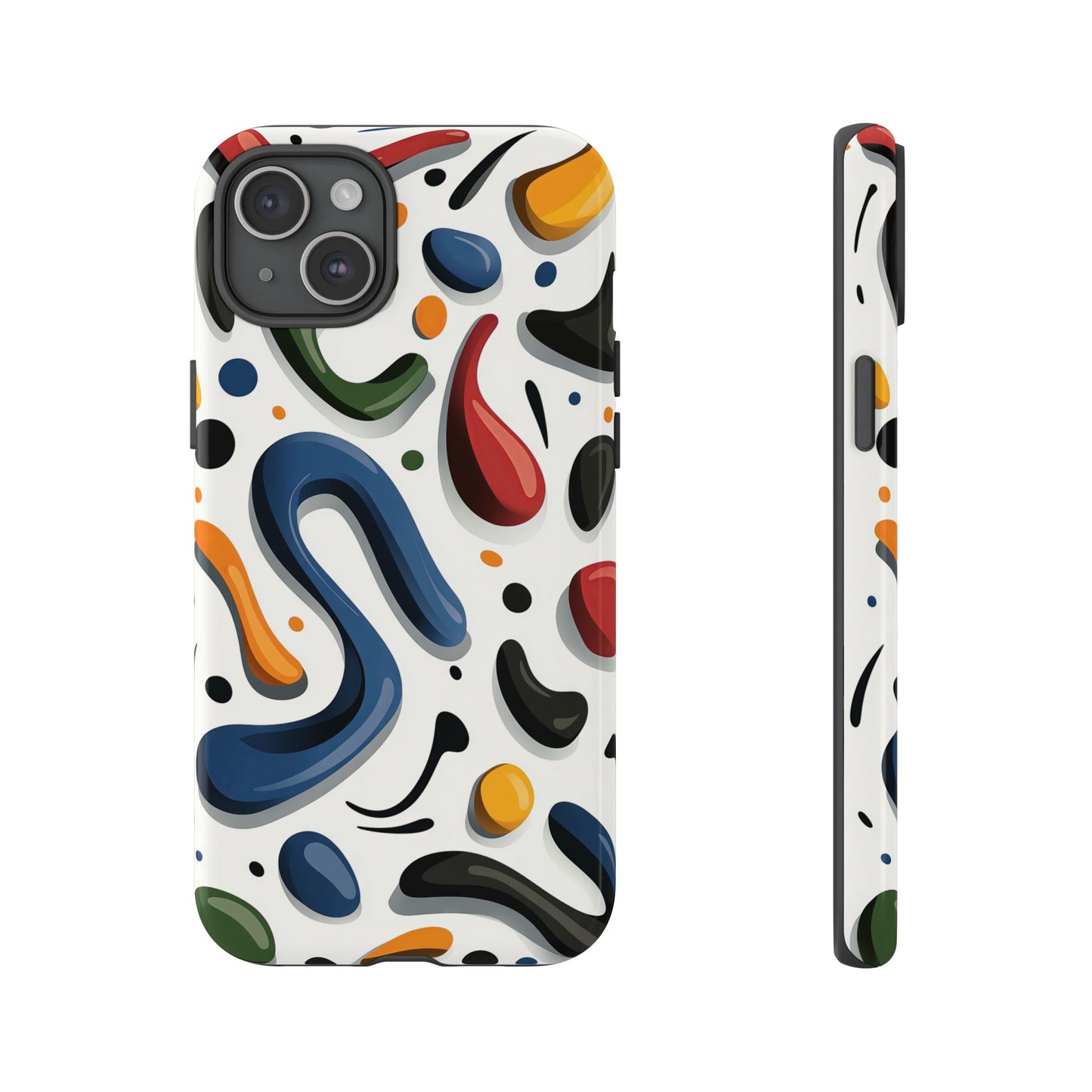 Color Cascade – Glossy Abstract Blob Case for iPhone, Pixel & Samsung
