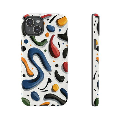 Color Cascade – Glossy Abstract Blob Case for iPhone, Pixel & Samsung