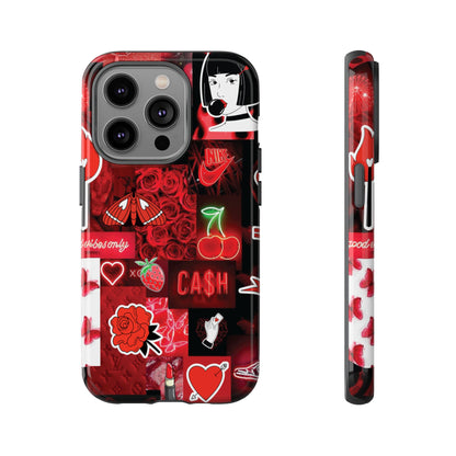 Red Pop Art Neon Vibes Phone Case