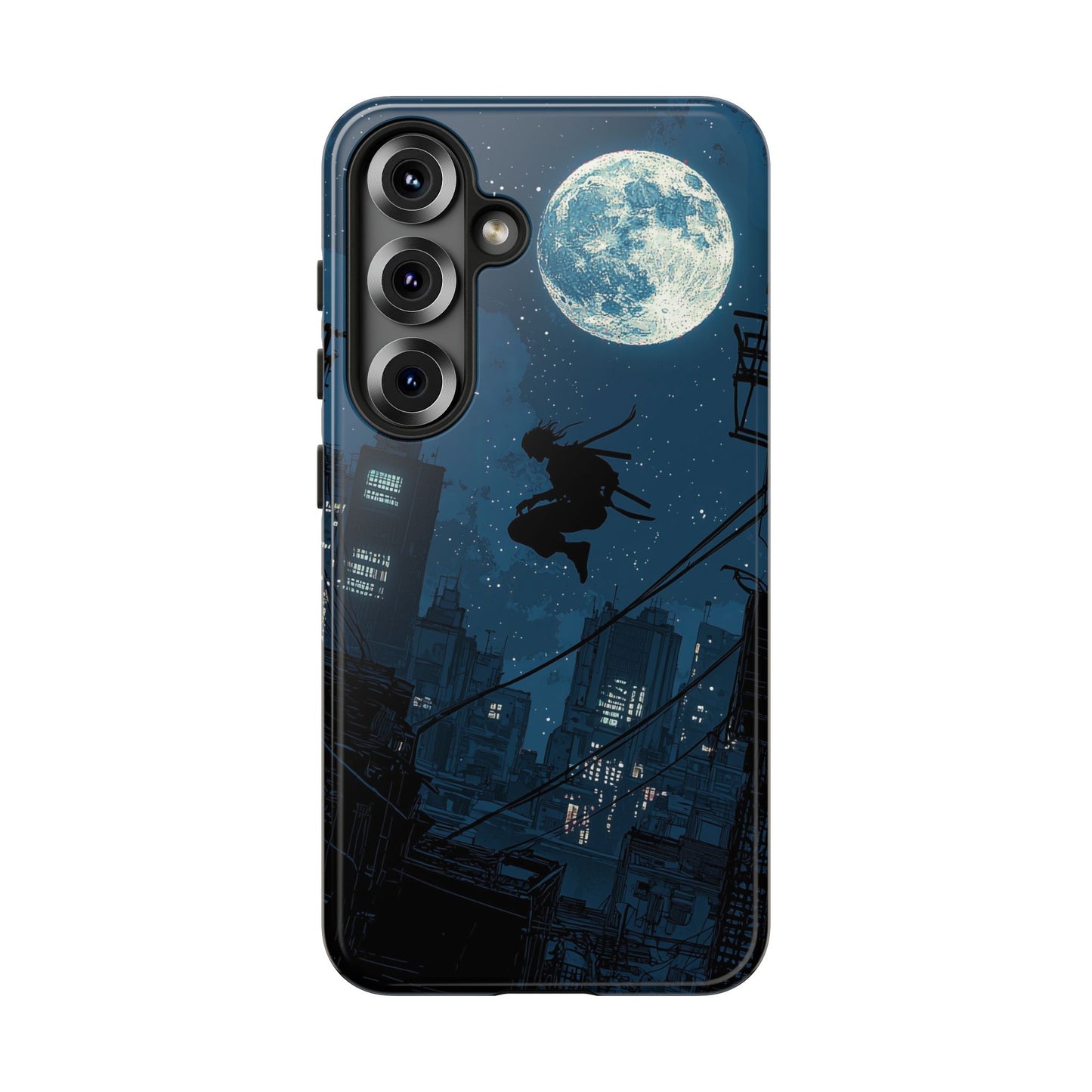 Moonlit Shadows: The Silent Ninja Phone Case for iPhone, Samsung & Pixel