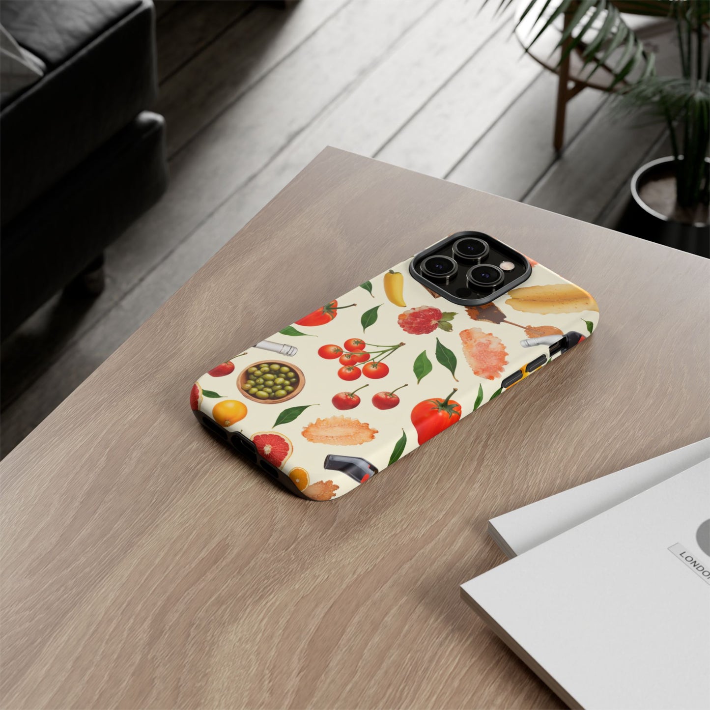 Fresh Fruits & Veggies Pattern Phone Case