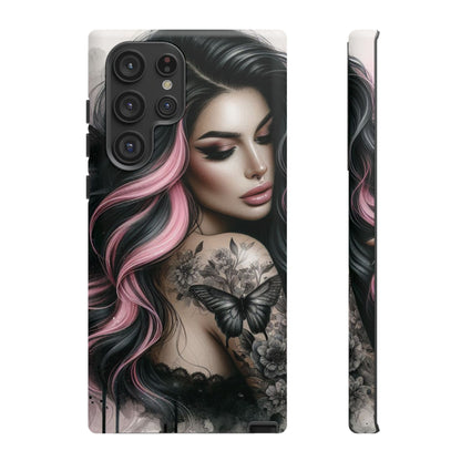 Butterfly Noir – Gothic Beauty & Inked Elegance Mobile Cover