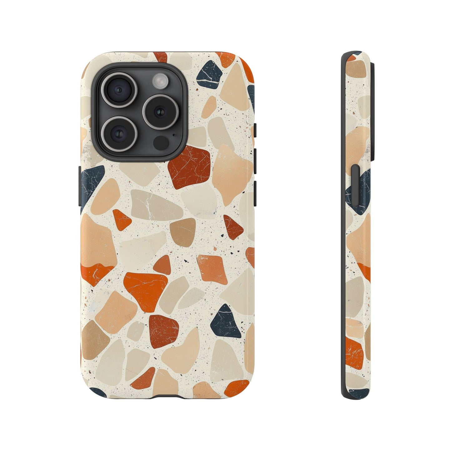 Rustic Terrazzo Stone Phone Case for iPhone, Pixel & Samsung
