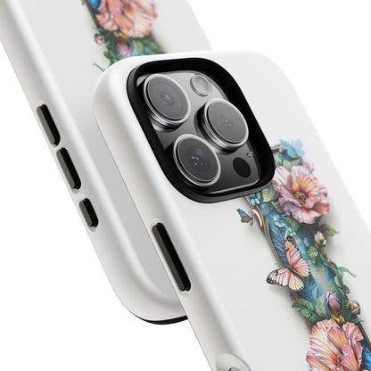 Floral Letter I Phone Case – Personalized Aesthetic Cover for iPhone, Samsung & Google Pixel