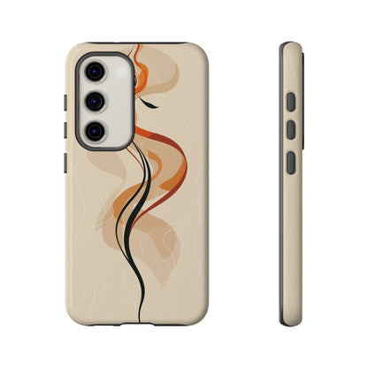 Feminine Flame: Abstract Grace Phone Case for iPhone, Samsung & Pixel